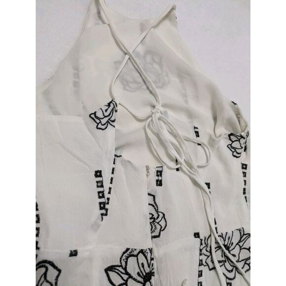 ASTR the label dress XS Halter Beachy Slip Sun Whimsy Midi Floral Wedding - Picture 12 of 16